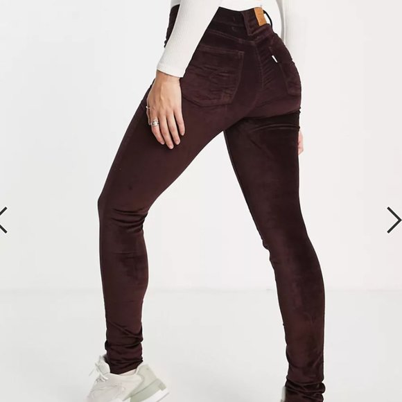 Levi's High Rise Skinny Hypersoft Jeans - Plum - Picture 2 of 2